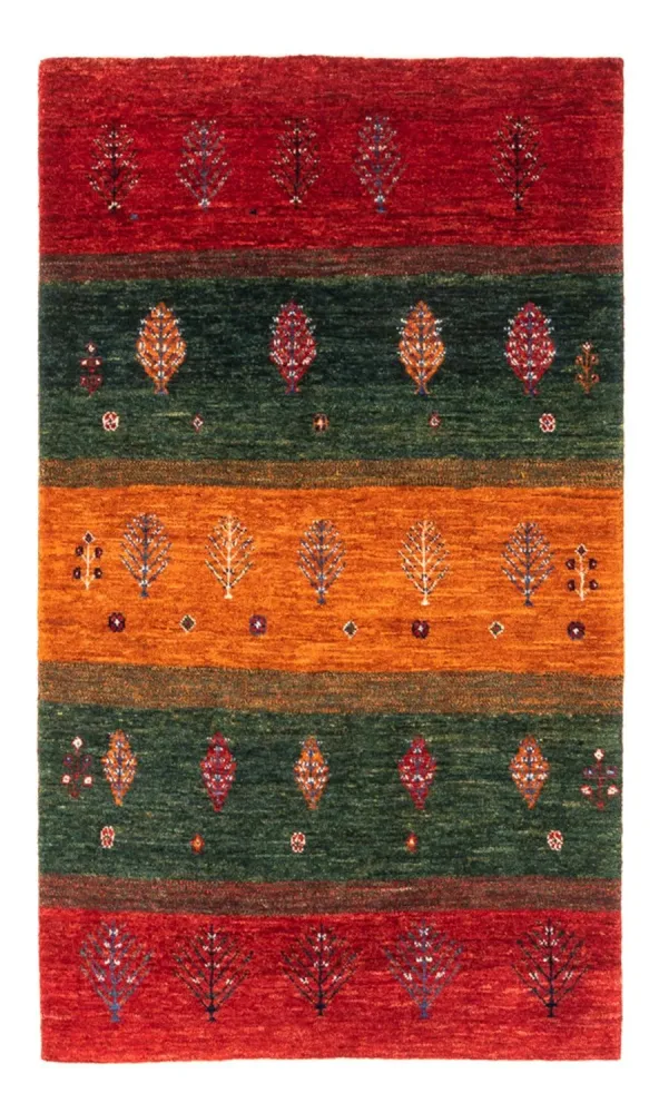 Tapete Gabbeh - Loribaft Persa - Real - 136 x 84 cm - multicolorido