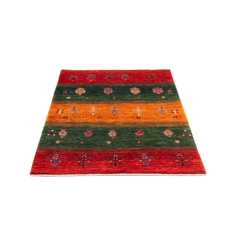 Tapete Gabbeh - Loribaft Persa - Real - 136 x 84 cm - multicolorido