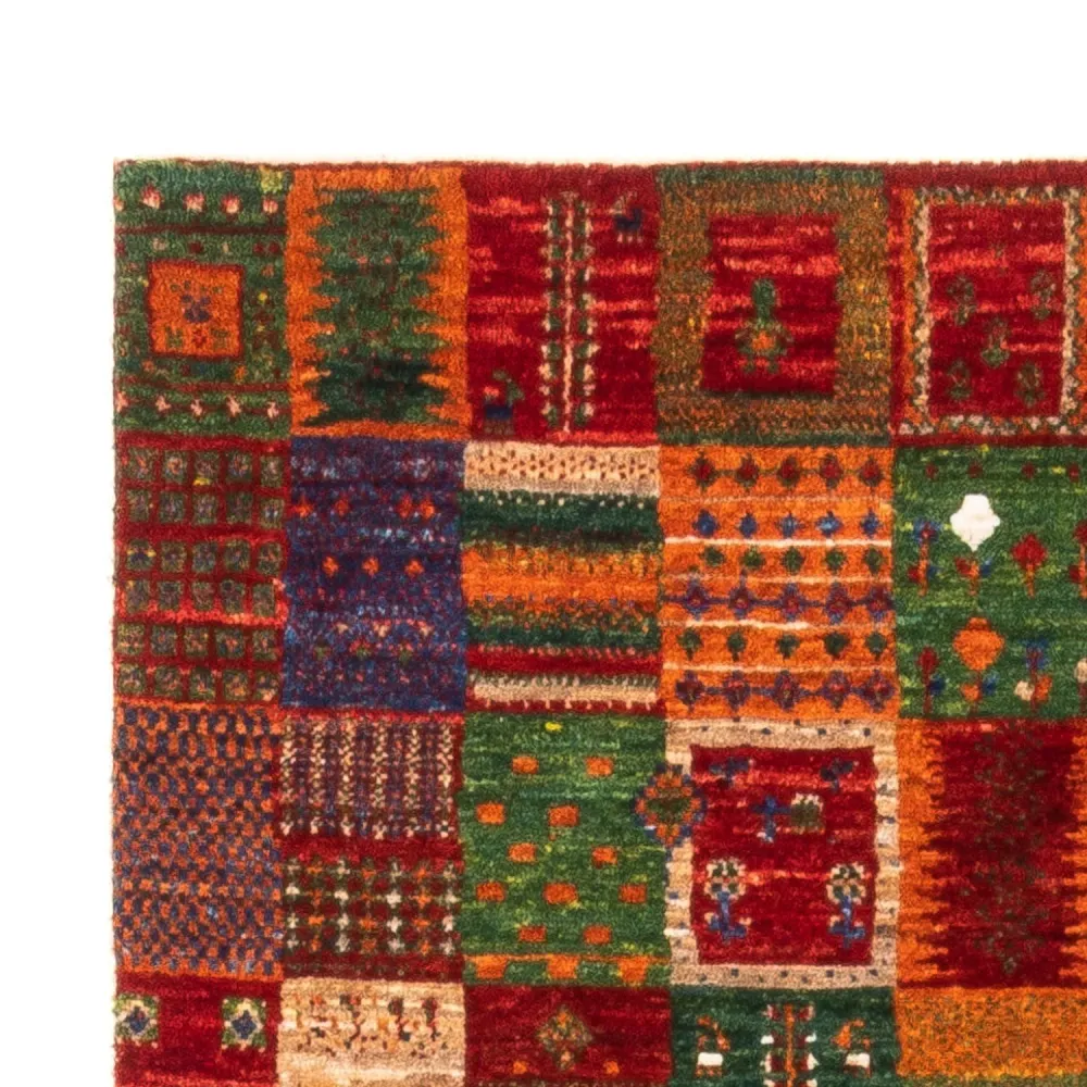 Tapete Gabbeh - Loribaft Persa - Real - 137 x 88 cm - multicolorido