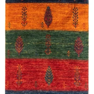 Tapete Gabbeh - Loribaft Persa - Real - 138 x 84 cm - multicolorido