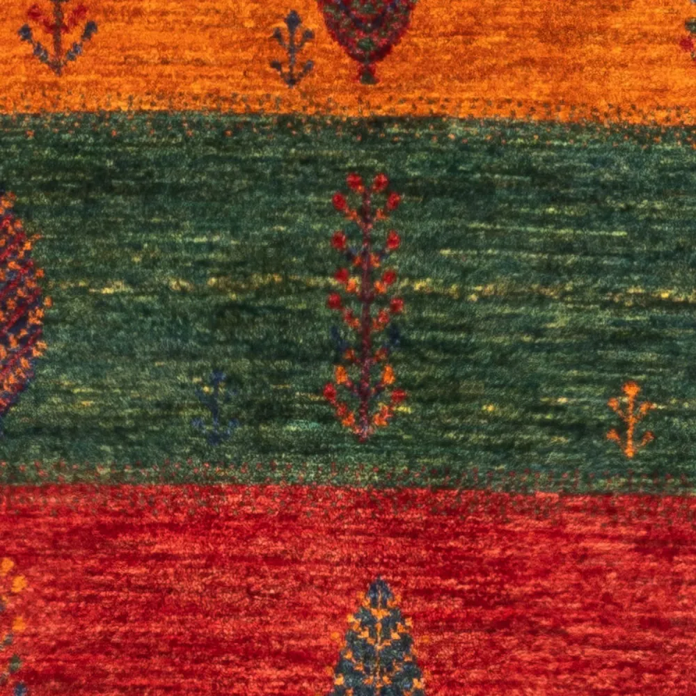 Tapete Gabbeh - Loribaft Persa - Real - 138 x 84 cm - multicolorido