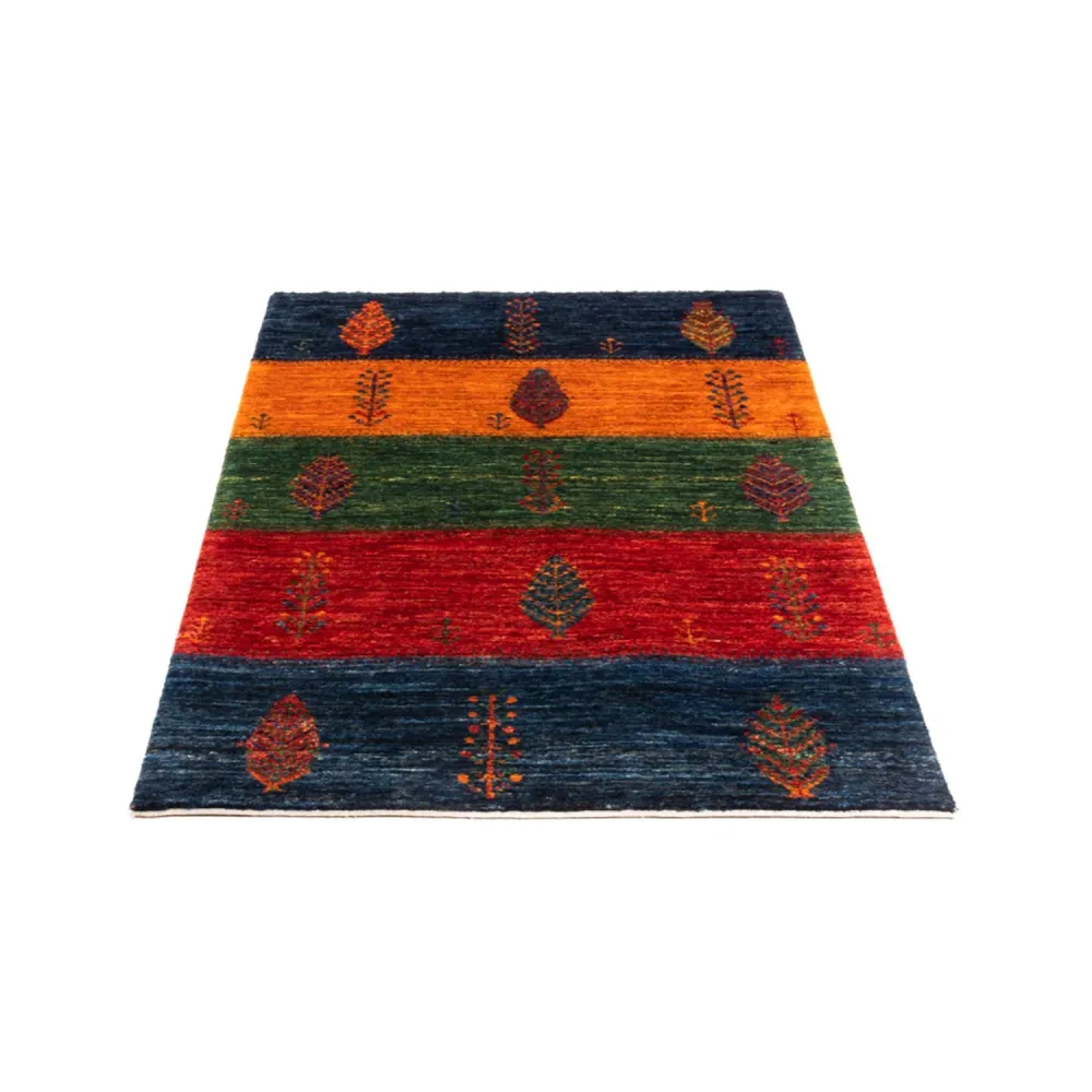 Tapete Gabbeh - Loribaft Persa - Real - 138 x 84 cm - multicolorido