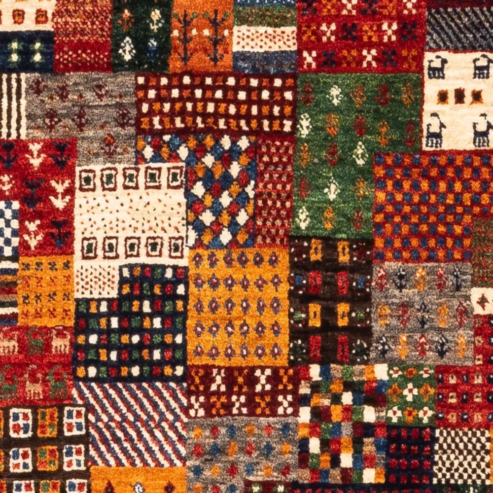 Tapete Gabbeh - Loribaft Persa - Real - 145 x 90 cm - multicolorido