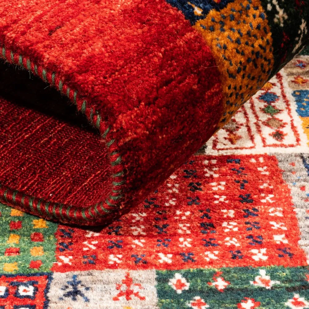 Tapete Gabbeh - Loribaft Persa - Real - 145 x 90 cm - multicolorido