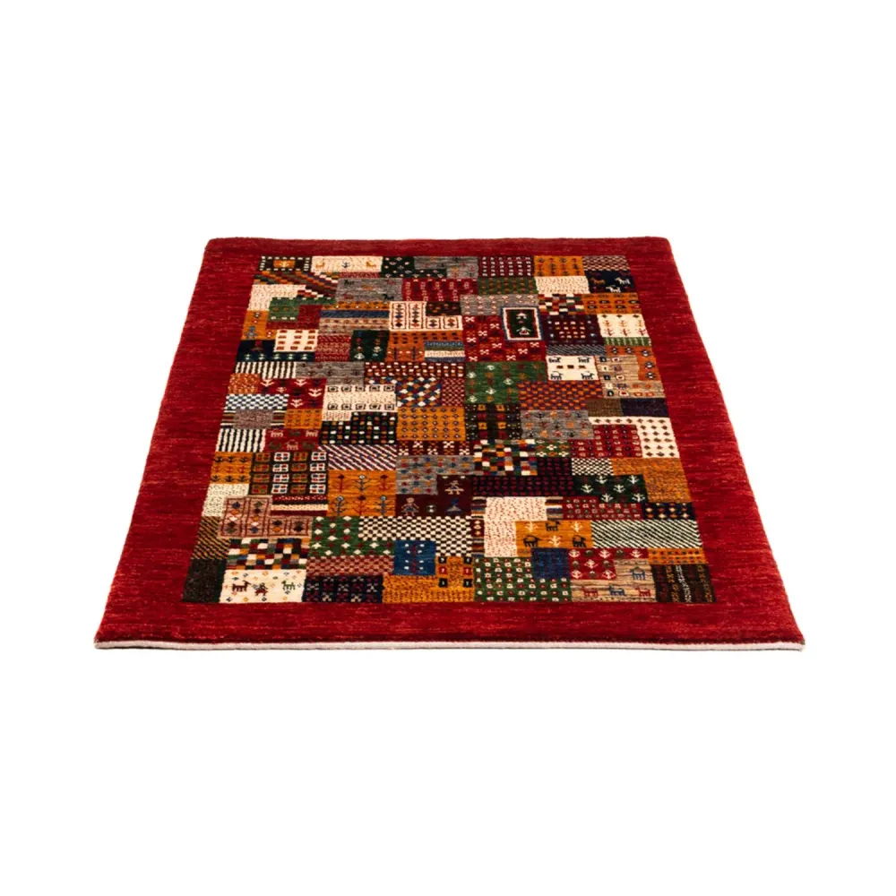 Tapete Gabbeh - Loribaft Persa - Real - 145 x 90 cm - multicolorido