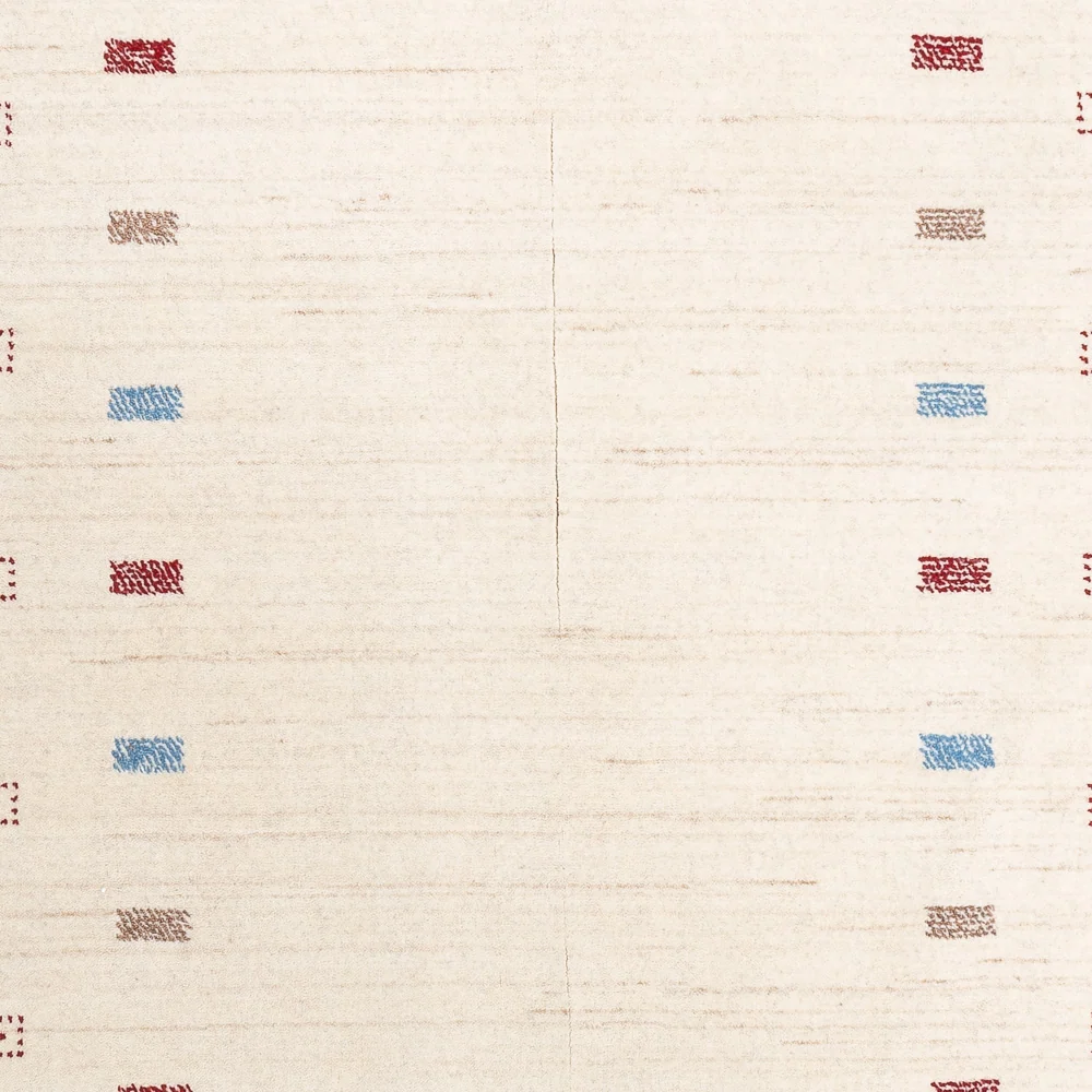 Tapete Gabbeh - Loribaft Softy - 240 x 170 cm - branco natural