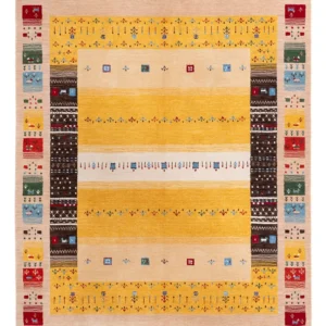 Tapete Gabbeh - Loribaft Softy - 240 x 170 cm - ouro