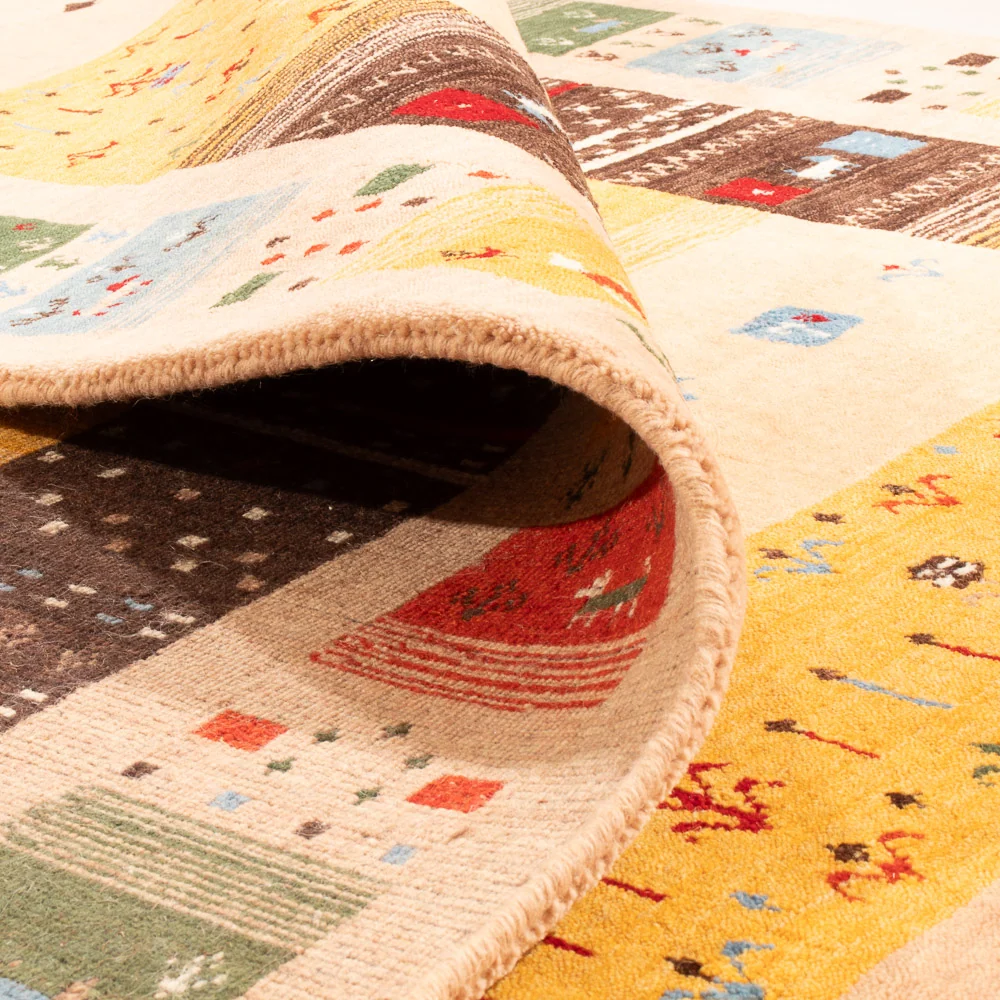 Tapete Gabbeh - Loribaft Softy - 240 x 170 cm - ouro