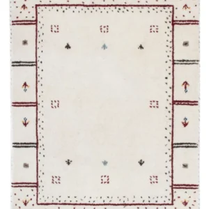 Tapete Gabbeh - Loribaft Softy - 90 x 60 cm - cinzento claro