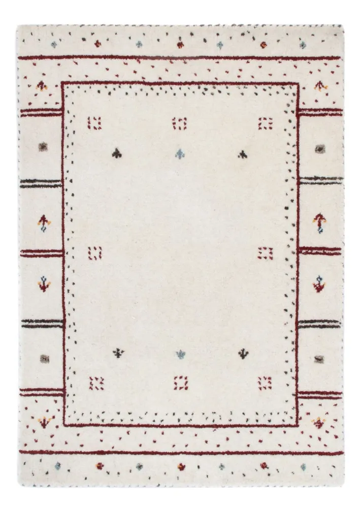 Tapete Gabbeh - Loribaft Softy - 90 x 60 cm - cinzento claro