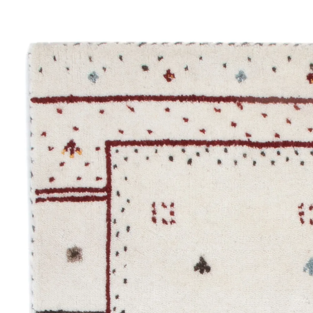 Tapete Gabbeh - Loribaft Softy - 90 x 60 cm - cinzento claro