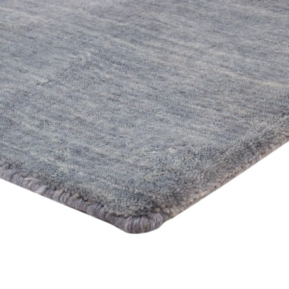 Tapete Gabbeh - Loribaft Softy praç - 150 x 150 cm - cinzento