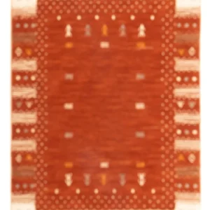Tapete Gabbeh - Loribaft Softy - 90 x 60 cm - terracotta