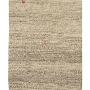Tapete Gabbeh - Persa - 105 x 83 cm - bege