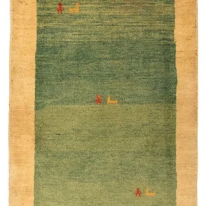Tapete Gabbeh - Persa - 125 x 87 cm - verde