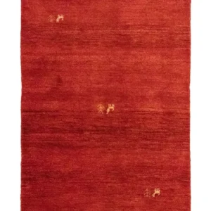 Tapete Gabbeh - Persa - 145 x 100 cm - vermelho