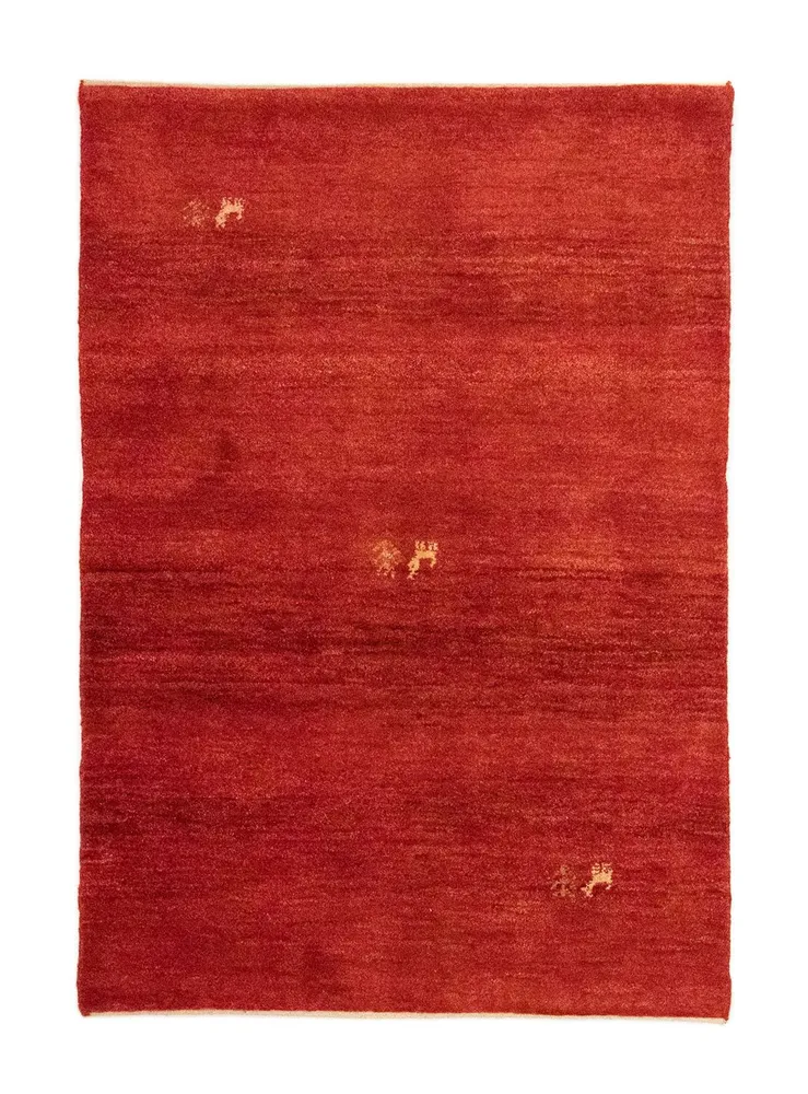 Tapete Gabbeh - Persa - 145 x 100 cm - vermelho