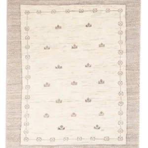 Tapete Gabbeh - Persa - 145 x 96 cm - bege claro