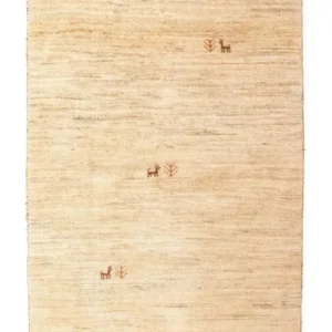 Tapete Gabbeh - Persa - 149 x 101 cm - bege