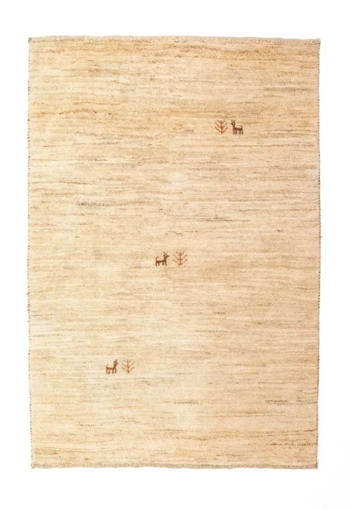 Tapete Gabbeh - Persa - 149 x 101 cm - bege