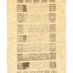 Tapete Gabbeh - Persa - 150 x 87 cm - bege
