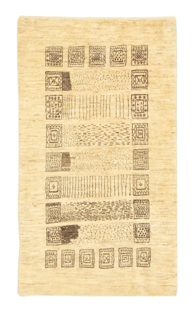 Tapete Gabbeh - Persa - 150 x 87 cm - bege