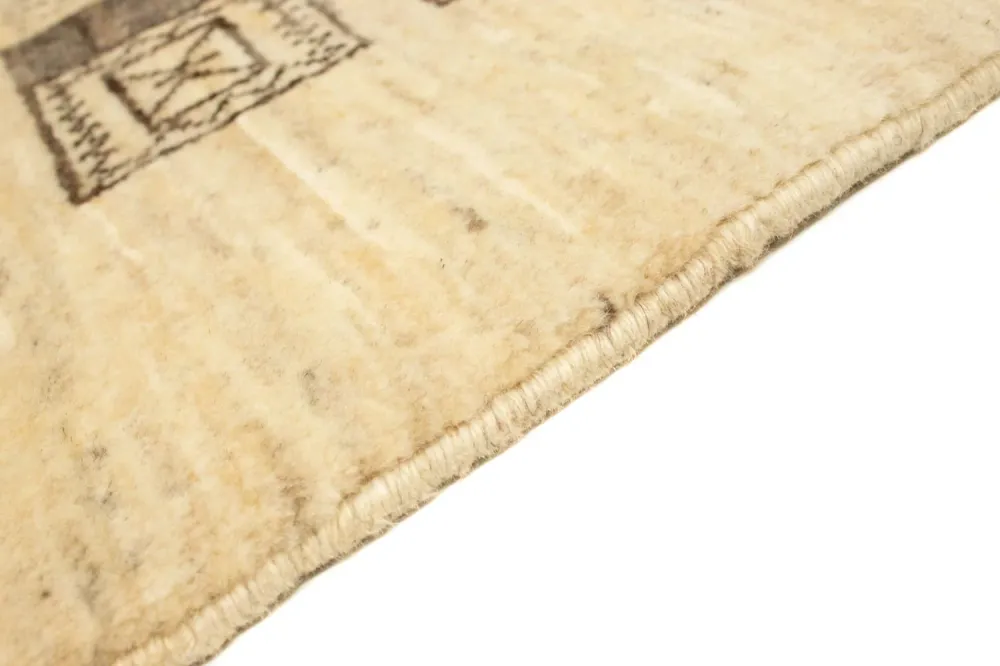 Tapete Gabbeh - Persa - 150 x 87 cm - bege