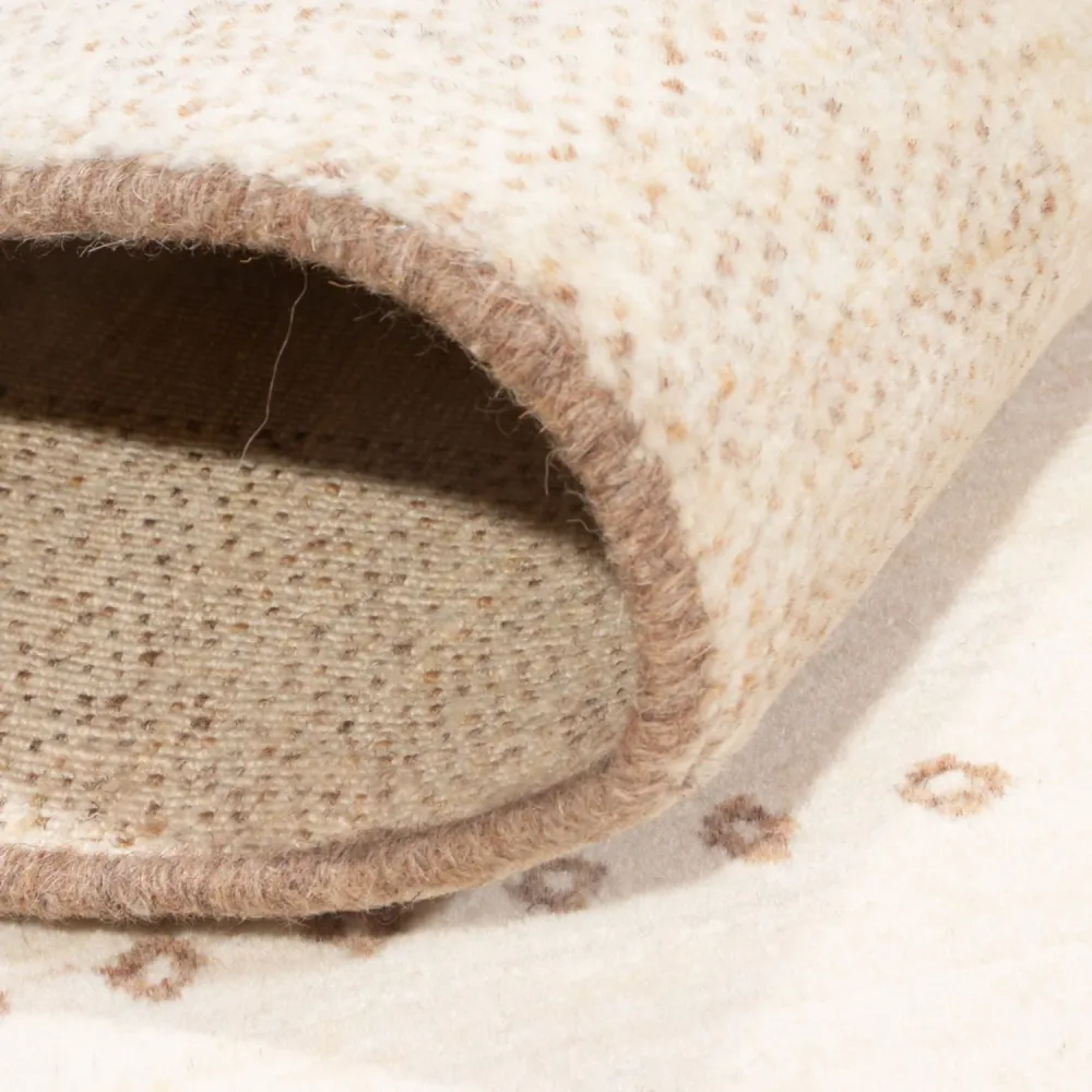 Tapete Gabbeh - Persa - 151 x 100 cm - bege claro