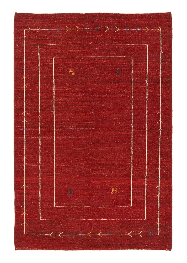 Tapete Gabbeh - Persa - 173 x 114 cm - vermelho