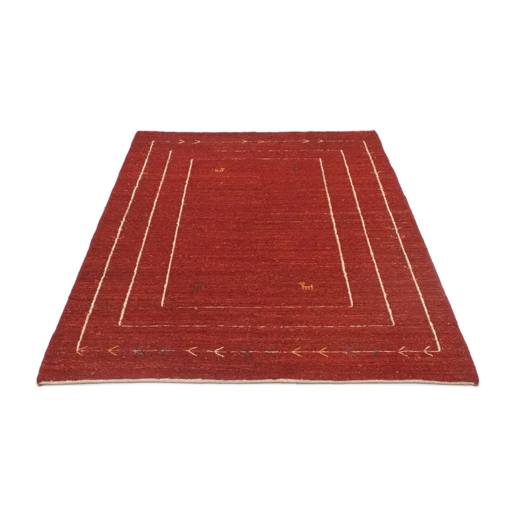 Tapete Gabbeh - Persa - 173 x 114 cm - vermelho