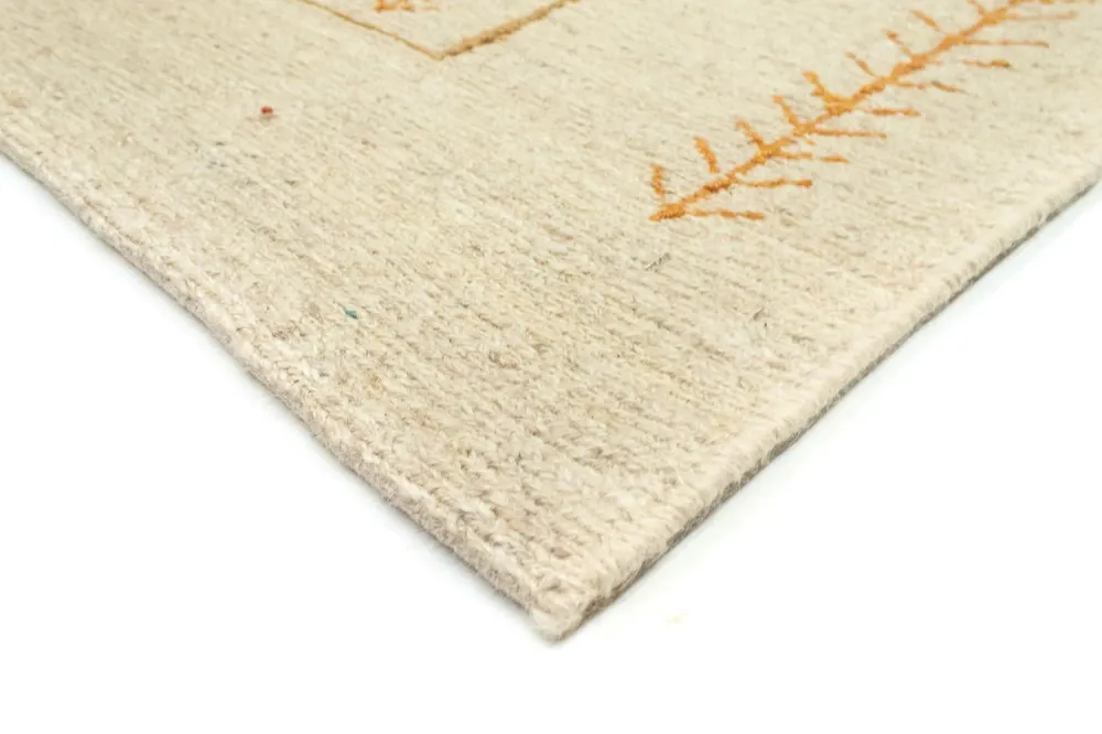Tapete Gabbeh - Persa - 188 x 139 cm - bege