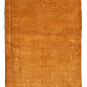 Tapete Gabbeh - Persa - 193 x 151 cm - ouro