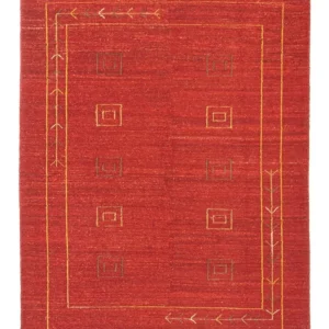 Tapete Gabbeh - Persa - 196 x 146 cm - vermelho