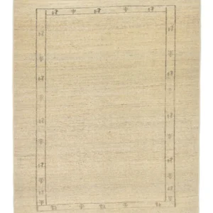 Tapete Gabbeh - Persa - 197 x 147 cm - bege