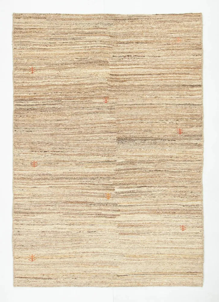 Tapete Gabbeh - Persa - 200 x 136 cm - bege