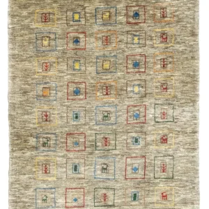 Tapete Gabbeh - Persa - 206 x 154 cm - multicolorido