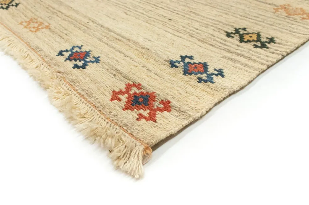 Tapete Gabbeh - Persa - 208 x 152 cm - bege