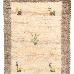 Tapete Gabbeh - Persa - 60 x 40 cm - bege