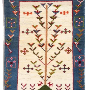 Tapete Gabbeh - Persa - 92 x 63 cm - multicolorido