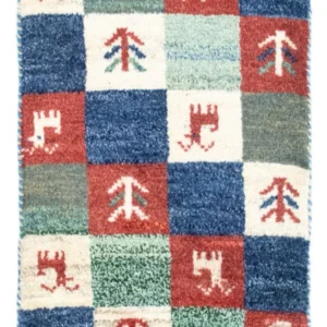 Tapete Gabbeh - Persa - 60 x 40 cm - multicolorido