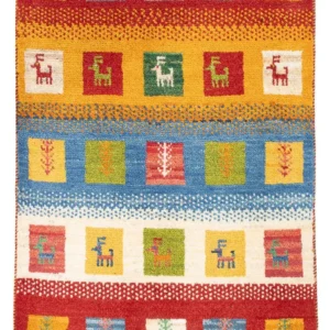 Tapete Gabbeh - Persa - 87 x 61 cm - multicolorido