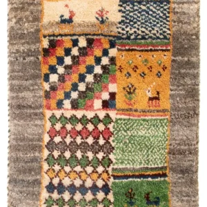 Tapete Gabbeh - Persa - 60 x 40 cm - multicolorido