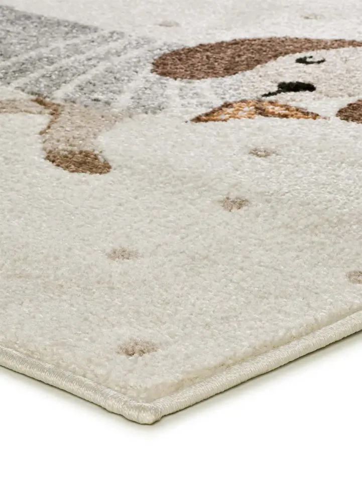 Tapete infantil cães salsicha Beats 40485 Branco