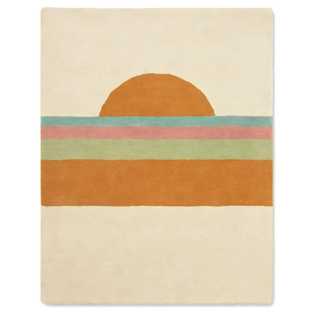 Tapete Infantil Sunset Laranja 100 x 130 Cm