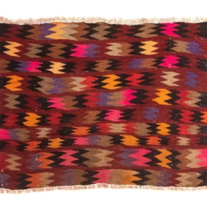 Tapete Kelim - Antigo - 115 x 75 cm - multicolorido