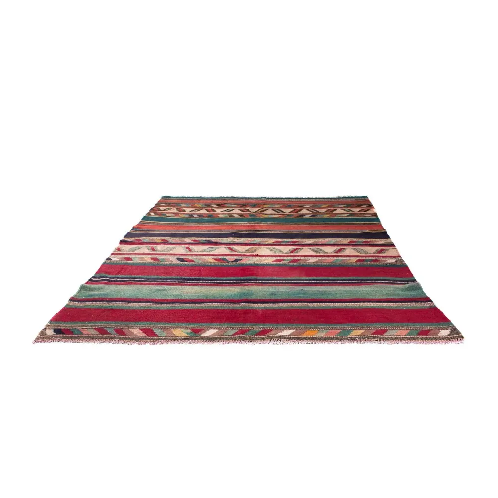 Tapete Kelim - Antigo - 204 x 184 cm - multicolorido