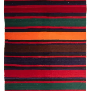 Tapete Kelim - Antigo - 210 x 175 cm - multicolorido