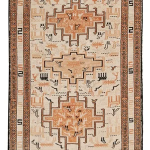 Tapete Kelim - Oriental - 100 x 71 cm - bege