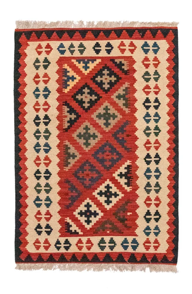 Tapete Kelim - Oriental - 118 x 79 cm - multicolorido