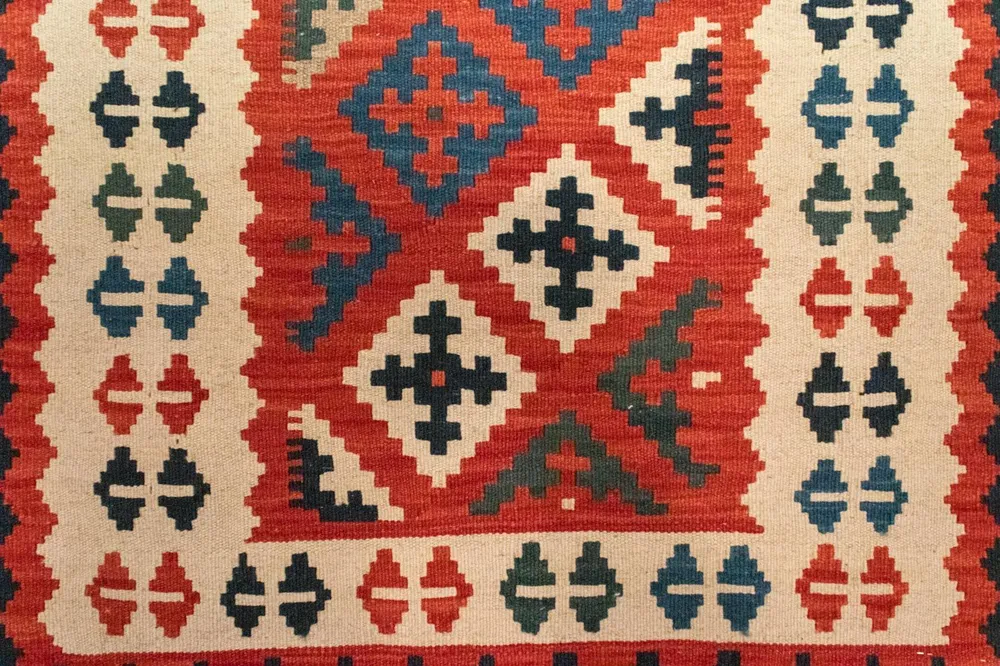 Tapete Kelim - Oriental - 118 x 79 cm - multicolorido